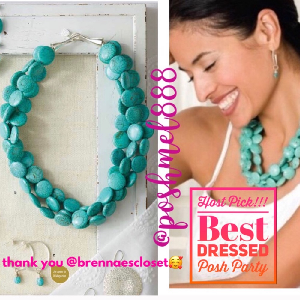 :: S&D Sterling+Turquoise Sea Necklace